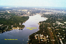 aerial photograph of the inner part of the Northwest Arm