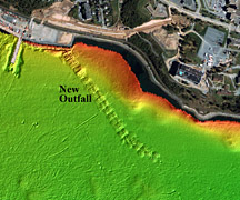 sidescan sonar record from inner Halifax Harbour