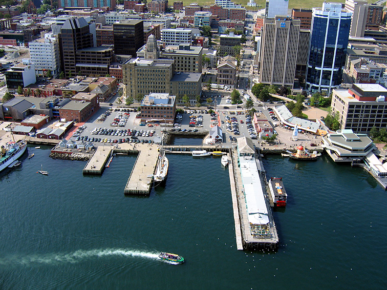 Aerial view of Halifax Harbour